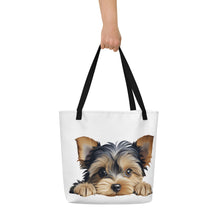 Load image into Gallery viewer, Yorkshire Terrier - All-Over Print Large Tote Bag