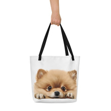 Load image into Gallery viewer, Pomeranian - All-Over Print Large Tote Bag