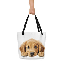 Load image into Gallery viewer, Golden Retriever - All-Over Print Large Tote Bag
