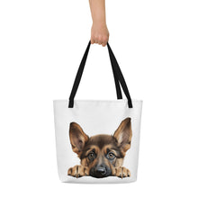Load image into Gallery viewer, German Shepherd - All-Over Print Large Tote Bag