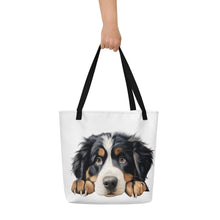 Load image into Gallery viewer, Bernese Mountain - All-Over Print Large Tote Bag