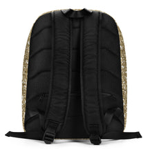 Load image into Gallery viewer, Gold Sparkle Minimalist Backpack