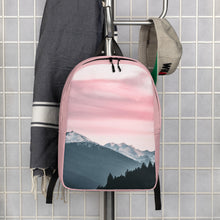 Load image into Gallery viewer, Mountain and Pink Skies Minimalist Backpack