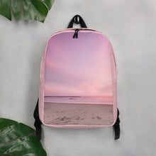 Load image into Gallery viewer, Beach Pink Sky Minimalist Backpack