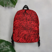 Load image into Gallery viewer, Red Roses Minimalist Backpack