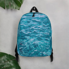 Load image into Gallery viewer, Blue Waves Minimalist Backpack