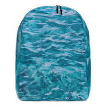 Load image into Gallery viewer, Blue Waves Minimalist Backpack