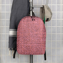 Load image into Gallery viewer, Pink Burlap Minimalist Backpack