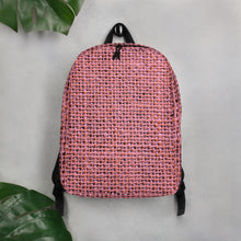 Load image into Gallery viewer, Pink Burlap Minimalist Backpack