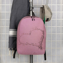 Load image into Gallery viewer, Pink Heart Minimalist Backpack
