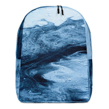Load image into Gallery viewer, Blue Marble Minimalist Backpack