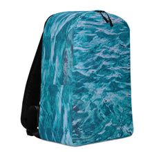 Load image into Gallery viewer, Blue Waves Minimalist Backpack