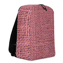 Load image into Gallery viewer, Pink Burlap Minimalist Backpack