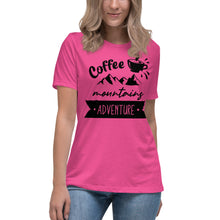 Load image into Gallery viewer, Coffee Mountains Adventure Women's Relaxed T-Shirt