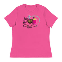 Load image into Gallery viewer, Peace Love Travel - Atlanta - Women's Relaxed T-Shirt