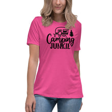 Load image into Gallery viewer, Camping Junkie - Women's Relaxed T-Shirt