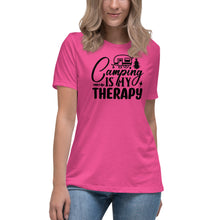 Load image into Gallery viewer, Camping is my Therapy - Women's Relaxed T-Shirt