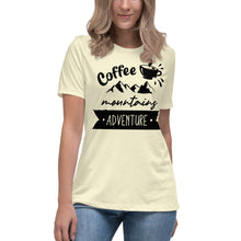Load image into Gallery viewer, Coffee Mountains Adventure Women's Relaxed T-Shirt
