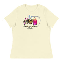 Load image into Gallery viewer, Peace Love Travel - Atlanta - Women's Relaxed T-Shirt