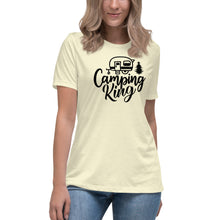 Load image into Gallery viewer, Camping King - Women's Relaxed T-Shirt