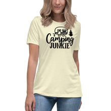 Load image into Gallery viewer, Camping Junkie - Women's Relaxed T-Shirt