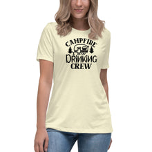Load image into Gallery viewer, Campfire Drinking Crew - Women's Relaxed T-Shirt