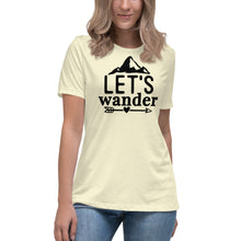 Load image into Gallery viewer, Let's Wander - Women's Relaxed T-Shirt