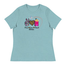 Load image into Gallery viewer, Peace Love Travel - Atlanta - Women's Relaxed T-Shirt