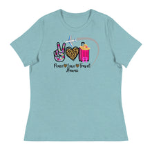 Load image into Gallery viewer, Peace Love Travel - Hawaii - Women's Relaxed T-Shirt