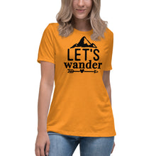 Load image into Gallery viewer, Let's Wander - Women's Relaxed T-Shirt