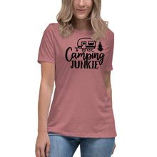 Load image into Gallery viewer, Camping Junkie - Women's Relaxed T-Shirt