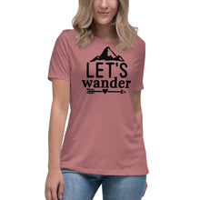 Load image into Gallery viewer, Let's Wander - Women's Relaxed T-Shirt