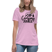 Load image into Gallery viewer, Camping Junkie - Women's Relaxed T-Shirt
