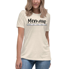Load image into Gallery viewer, Memaw Women's Relaxed T-Shirt
