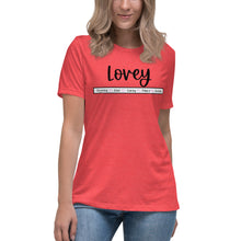 Load image into Gallery viewer, Lovey Women's Relaxed T-Shirt