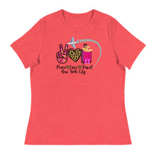 Load image into Gallery viewer, Peace Love Travel - New York City - Women's Relaxed T-Shirt