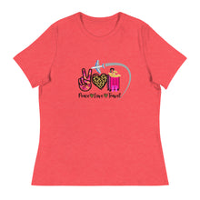 Load image into Gallery viewer, Peace Love Travel - Women's Relaxed T-Shirt
