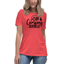 Load image into Gallery viewer, Camping Junkie - Women's Relaxed T-Shirt