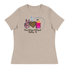 Load image into Gallery viewer, Peace Love Travel - Dallas, TX - Women's Relaxed T-Shirt
