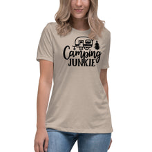 Load image into Gallery viewer, Camping Junkie - Women's Relaxed T-Shirt