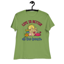 Load image into Gallery viewer, Life is Better at the Beach Women's Relaxed T-Shirt