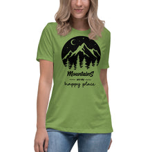 Load image into Gallery viewer, Mountains are my happy place Women's Relaxed T-Shirt