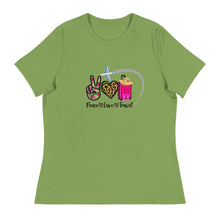 Load image into Gallery viewer, Peace Love Travel - Women's Relaxed T-Shirt