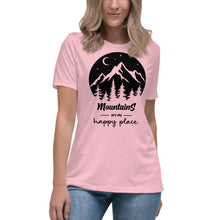 Load image into Gallery viewer, Mountains are my happy place Women's Relaxed T-Shirt