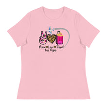 Load image into Gallery viewer, Peace Love Travel - Las Vegas - Women's Relaxed T-Shirt