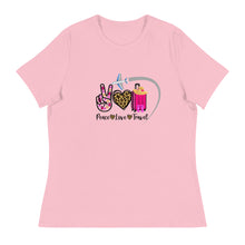 Load image into Gallery viewer, Peace Love Travel - Women's Relaxed T-Shirt