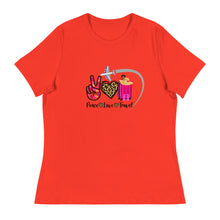 Load image into Gallery viewer, Peace Love Travel - Women's Relaxed T-Shirt