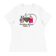 Load image into Gallery viewer, Peace Love Travel - Dallas, TX - Women's Relaxed T-Shirt