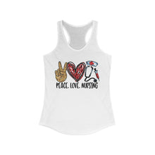Load image into Gallery viewer, Peace Love Nursing - Women's Ideal Racerback Tank