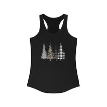 Load image into Gallery viewer, Merry Christmas with trees - Women's Ideal Racerback Tank